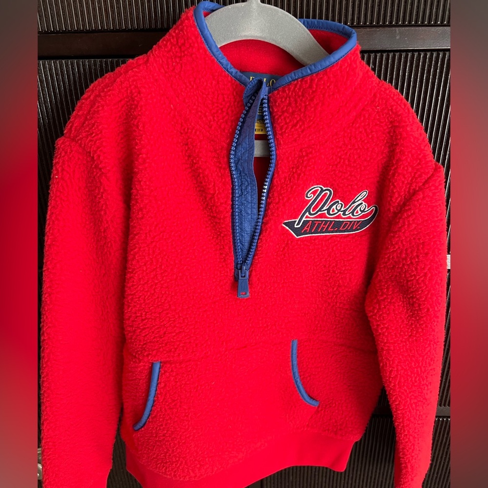 Polo Ralph Lauren Brand new half zip fleece pullover jacket size 7 (kids)